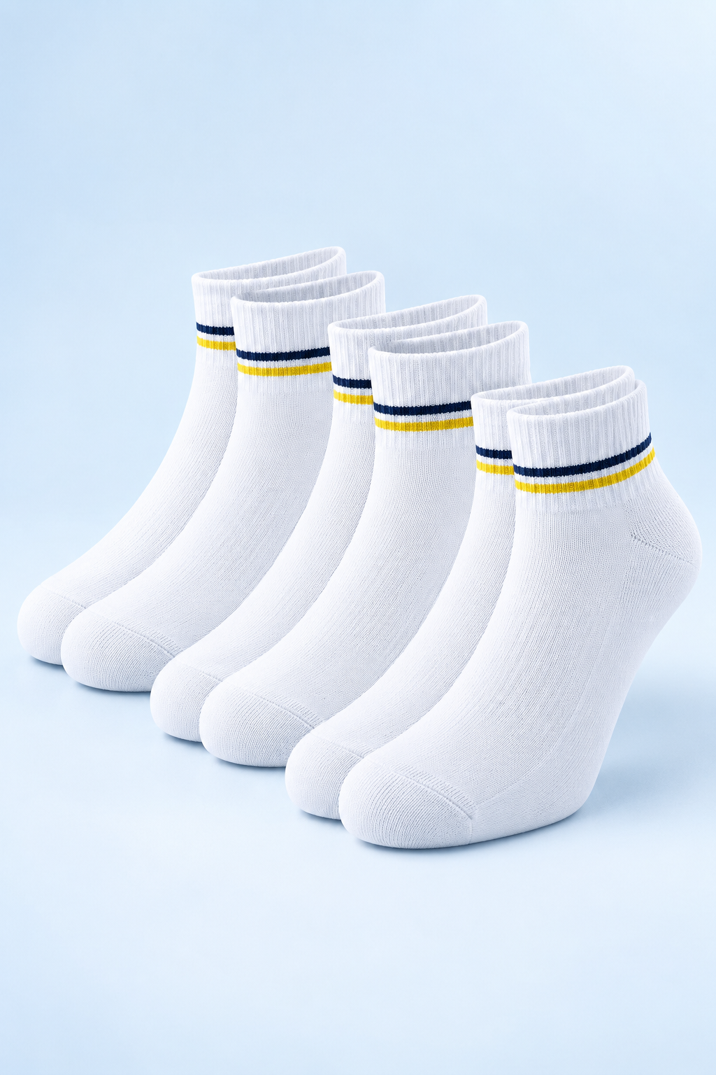White School Socks - 3 Pair